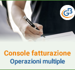 Console Fatturazione: operazioni multiple per firma ed invio