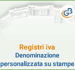 Registri IVA: denominazione personalizzata su stampe