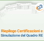 Riepilogo Certificazioni e simulazione del Quadro RE
